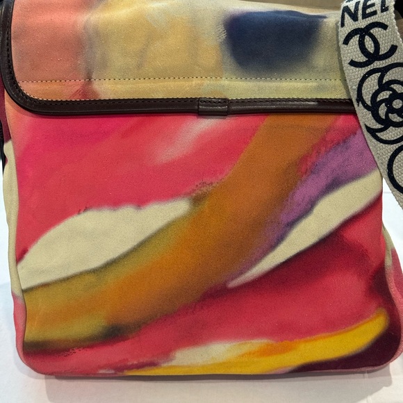 Chanel Painted Velvet Calfskin Messenger Bag - Picture 2 of 9